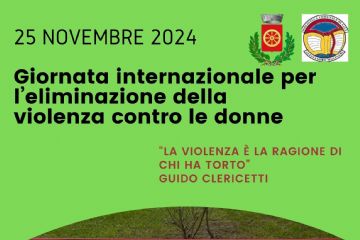 25 Novembre 2024 Giornata internazionale per l’eliminazione della violenza contro le donne, panchina rossa, l'amministrazione comunale  in collaborazione con la Biblioteca "A. Molinari" organizza: laboratorio interattivo di lettura presso la sala polifunzionale, ore 21